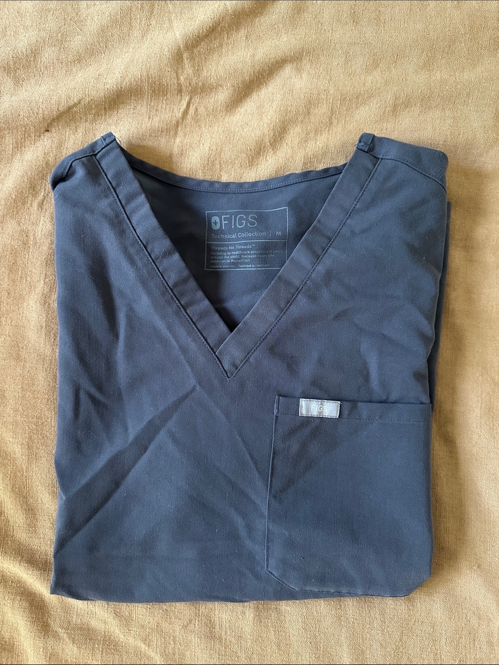 Figs Women's Catarina Gray Scrub Top
